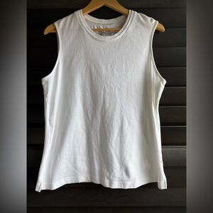 Westbound Woman 1X  White Cotton Tank Top
